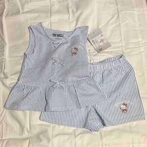 Primark Blue and White Kids Matching Set